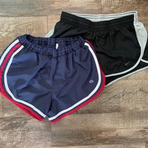 Bundle of Champion and Nike active shorts